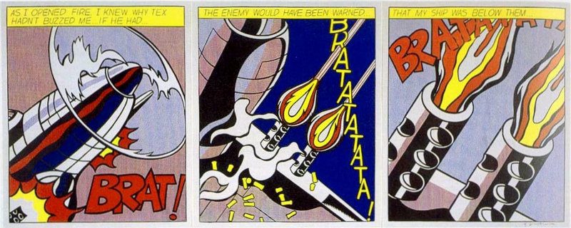 Roy Lichtenstein, "As I Opened Fire"