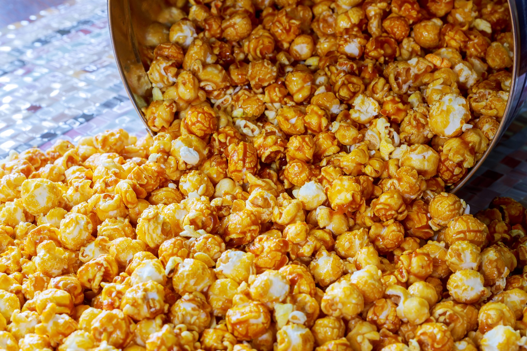 Popcorn texture. Popcorn snacks as background. popcorn